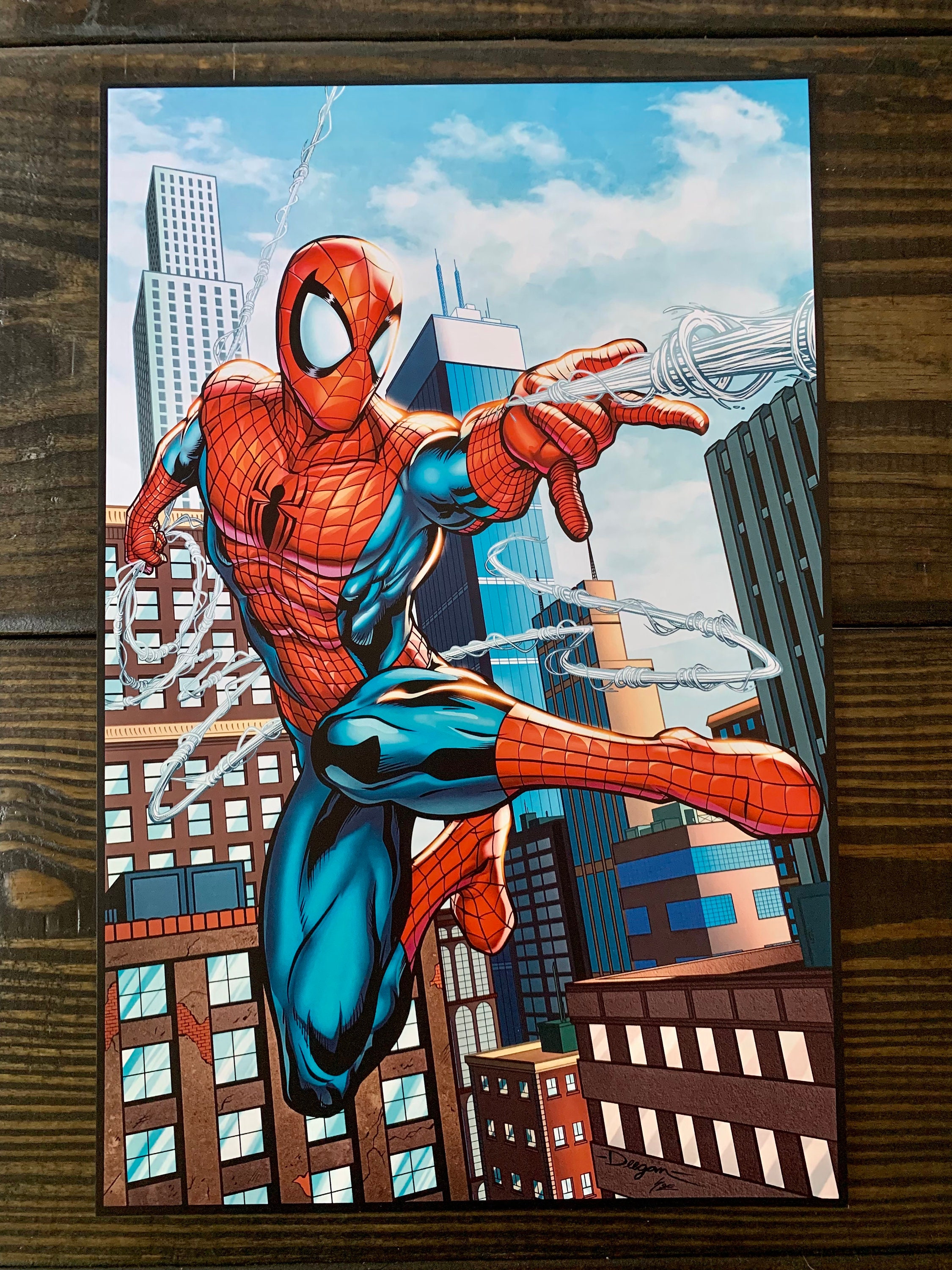 スパイダーマン オリジナルアートプリント - Etsy 日本