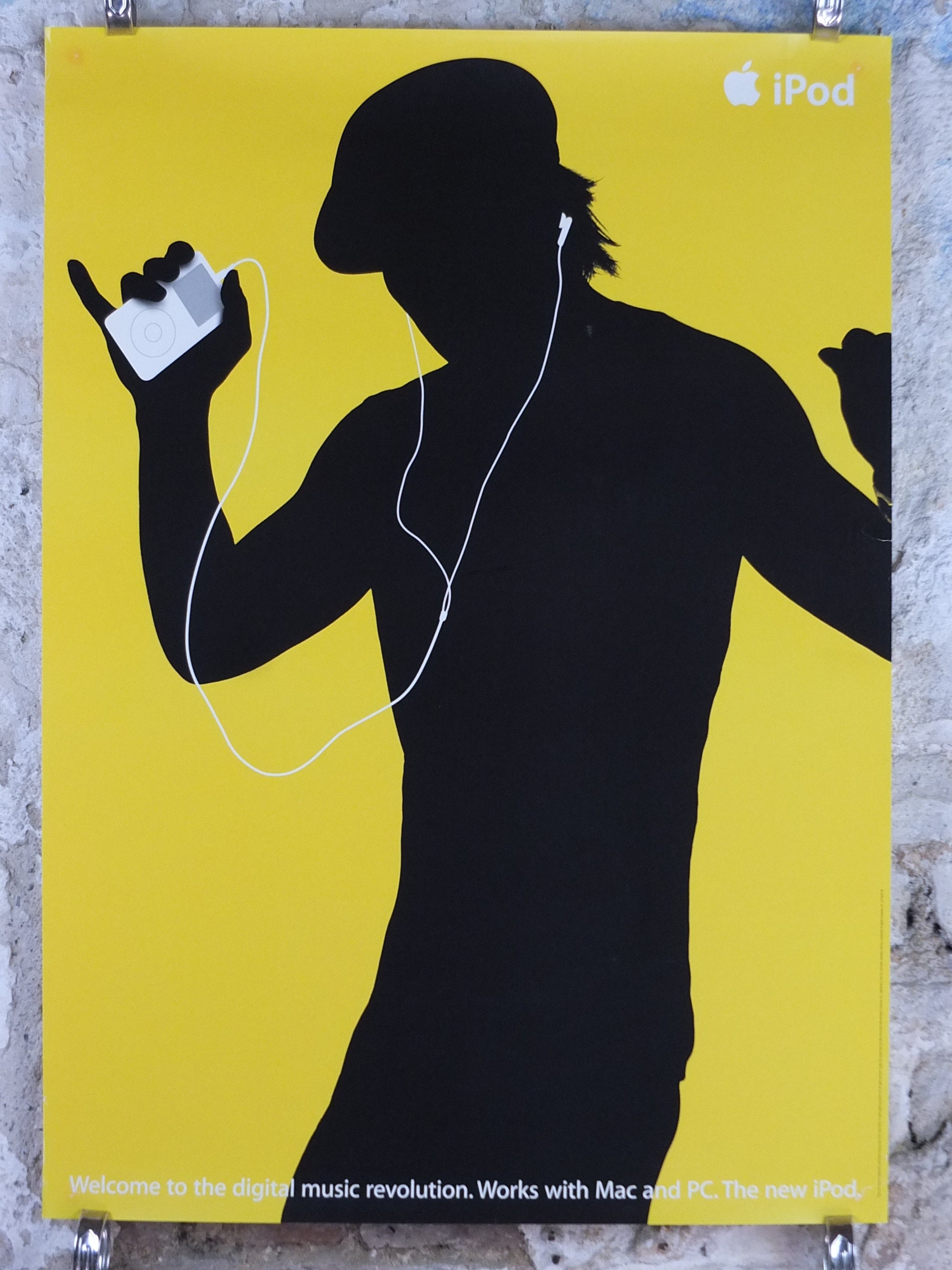 2003 Apple Ipod Poster, Original Dancing Man in Hat by Susan