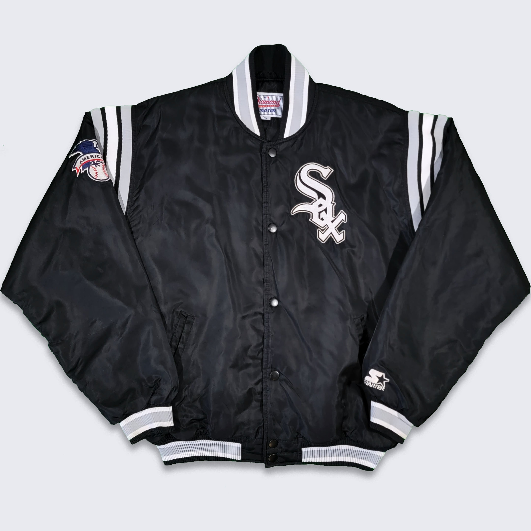 Chicago White Sox Vintage 90s Starter Satin Bomber Jacket - MLB