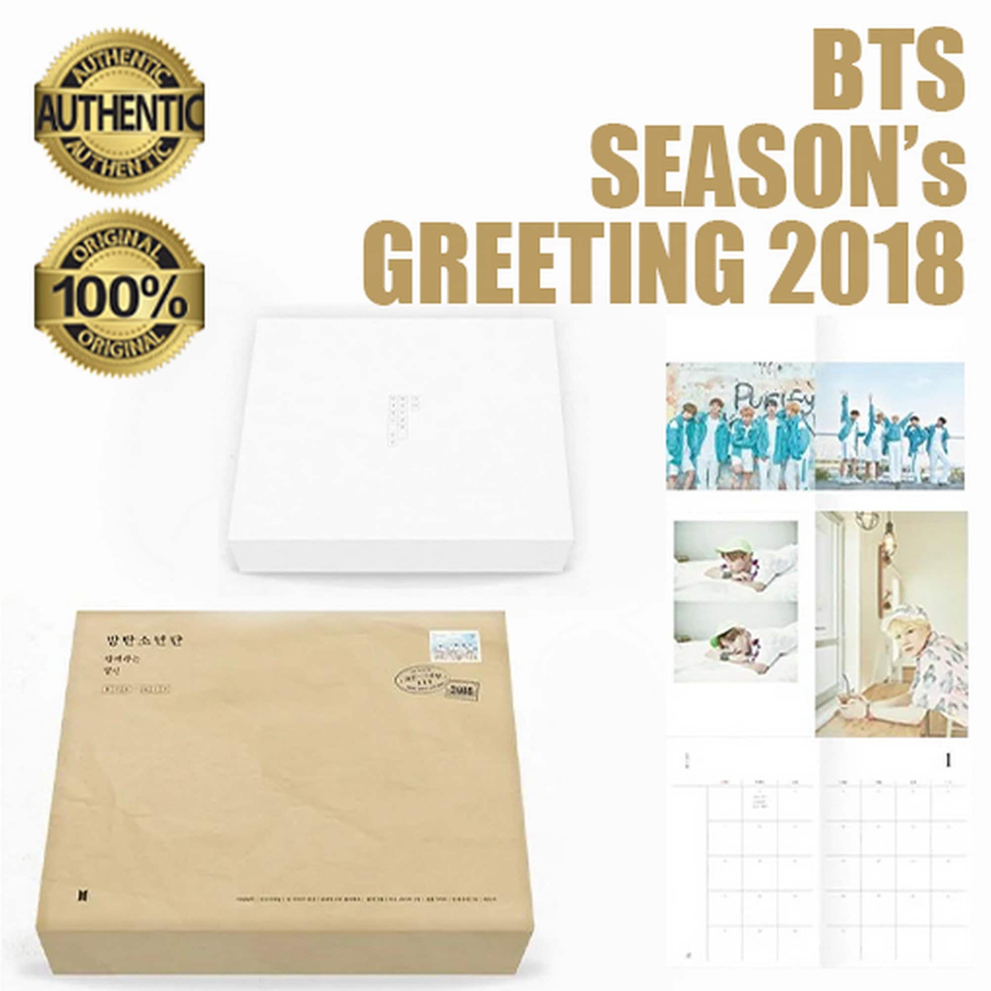 BTS Bangtan Boys 2018 Season's Greetings Package With Free Gifts
