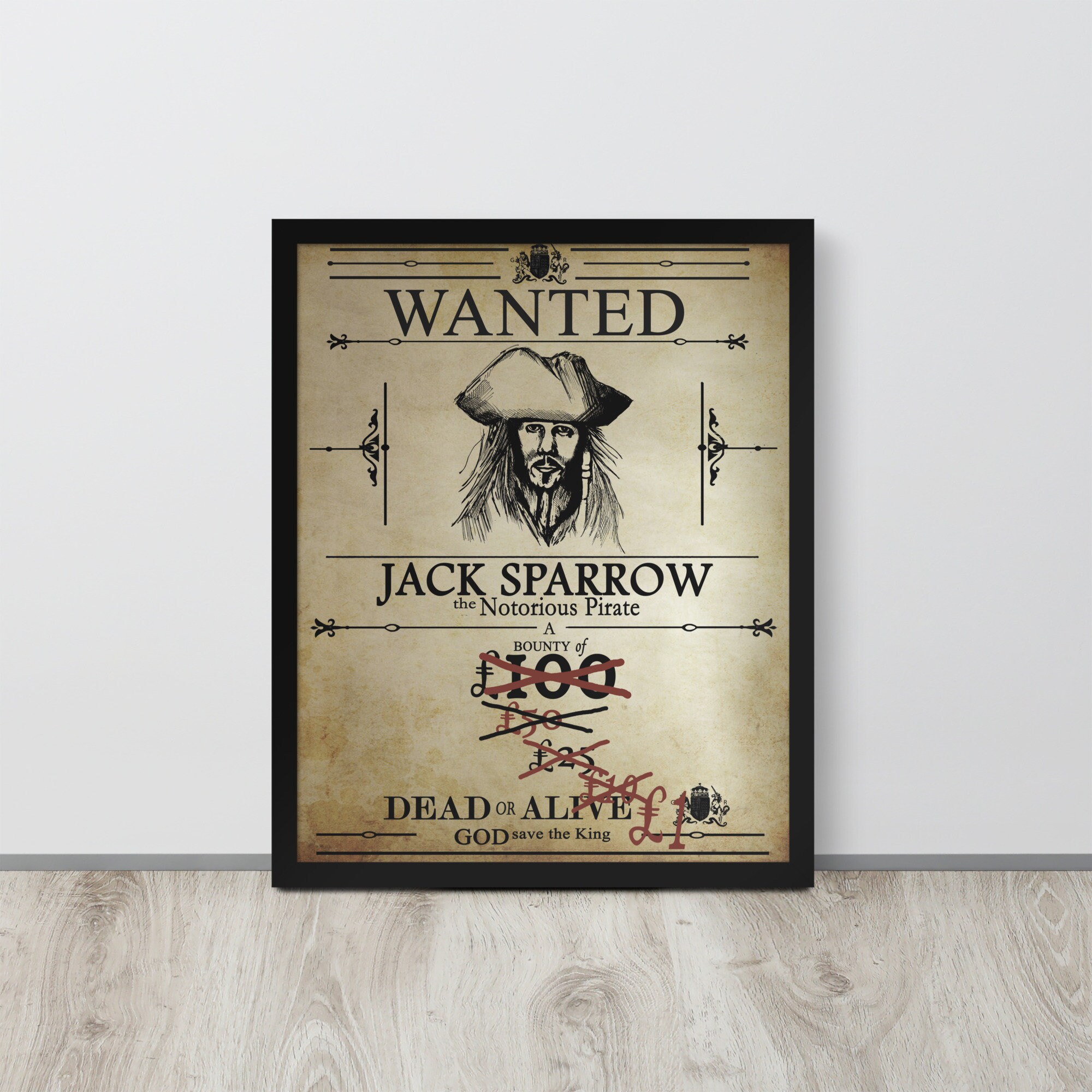 Pirates of the Caribbean Poster, Wanted Poster, Captain Jack