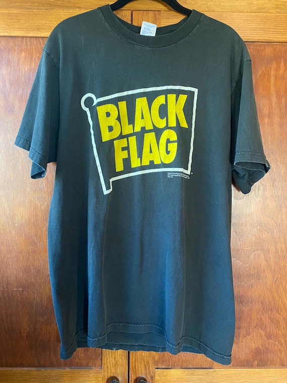 Vintage Black Flag Punk Black T-shirt Size L - Etsy