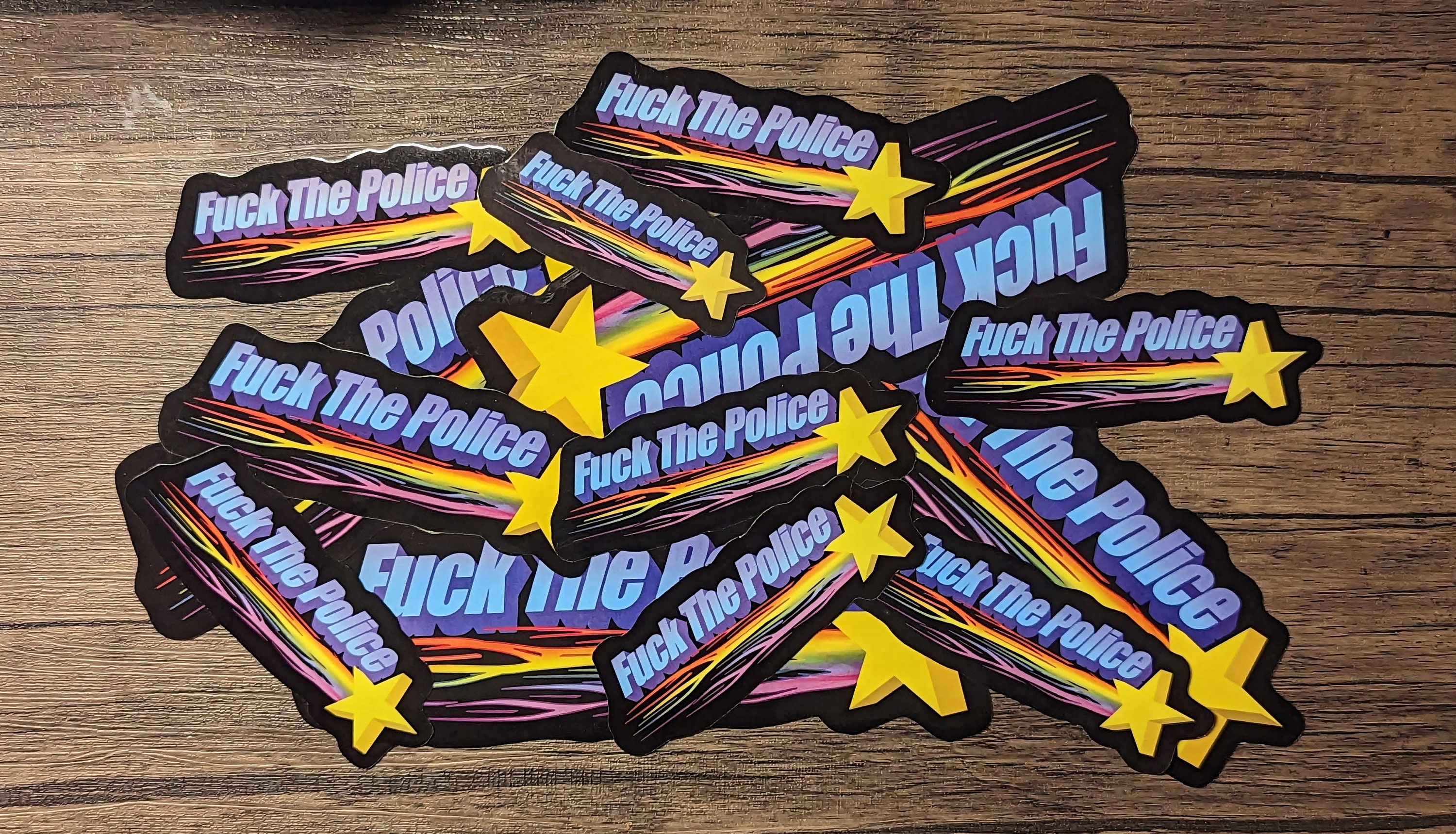 FUCK THE POLICE - Single Vinyl Sticker - Etsy