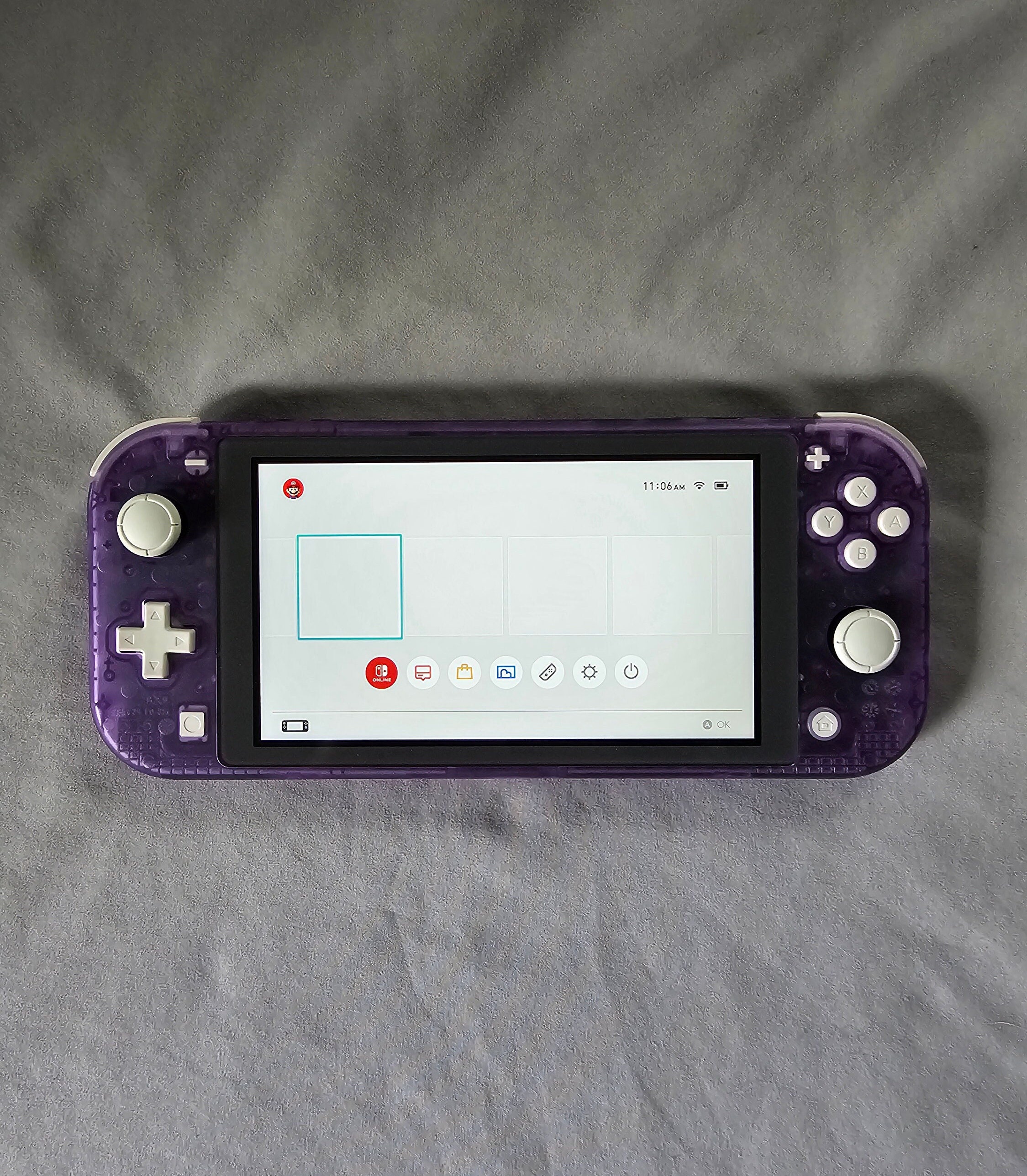 Atomic Purple Custom Nintendo Switch Lite Console With White