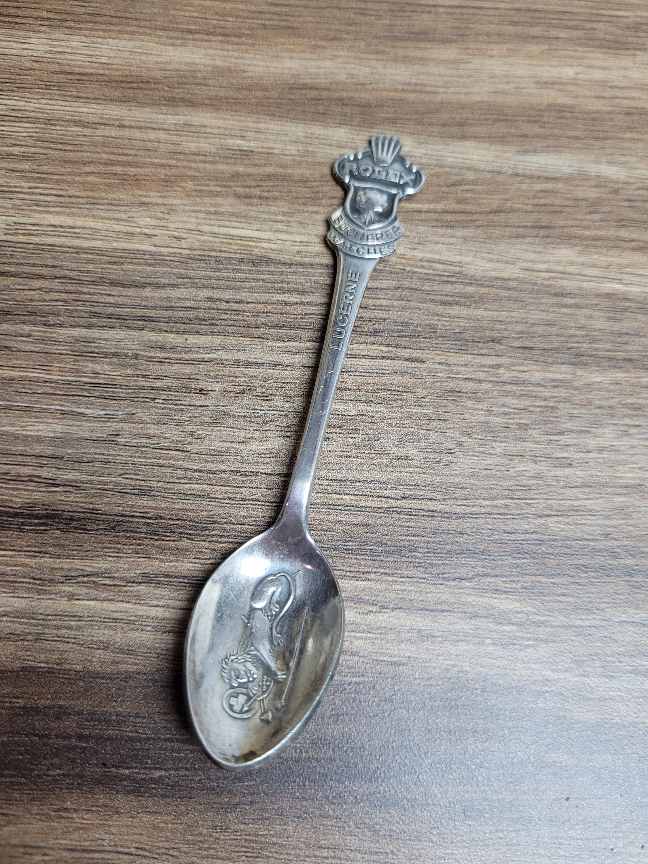 Vintage Silver Plate Collectible Rolex Spoon, Vintage Designer