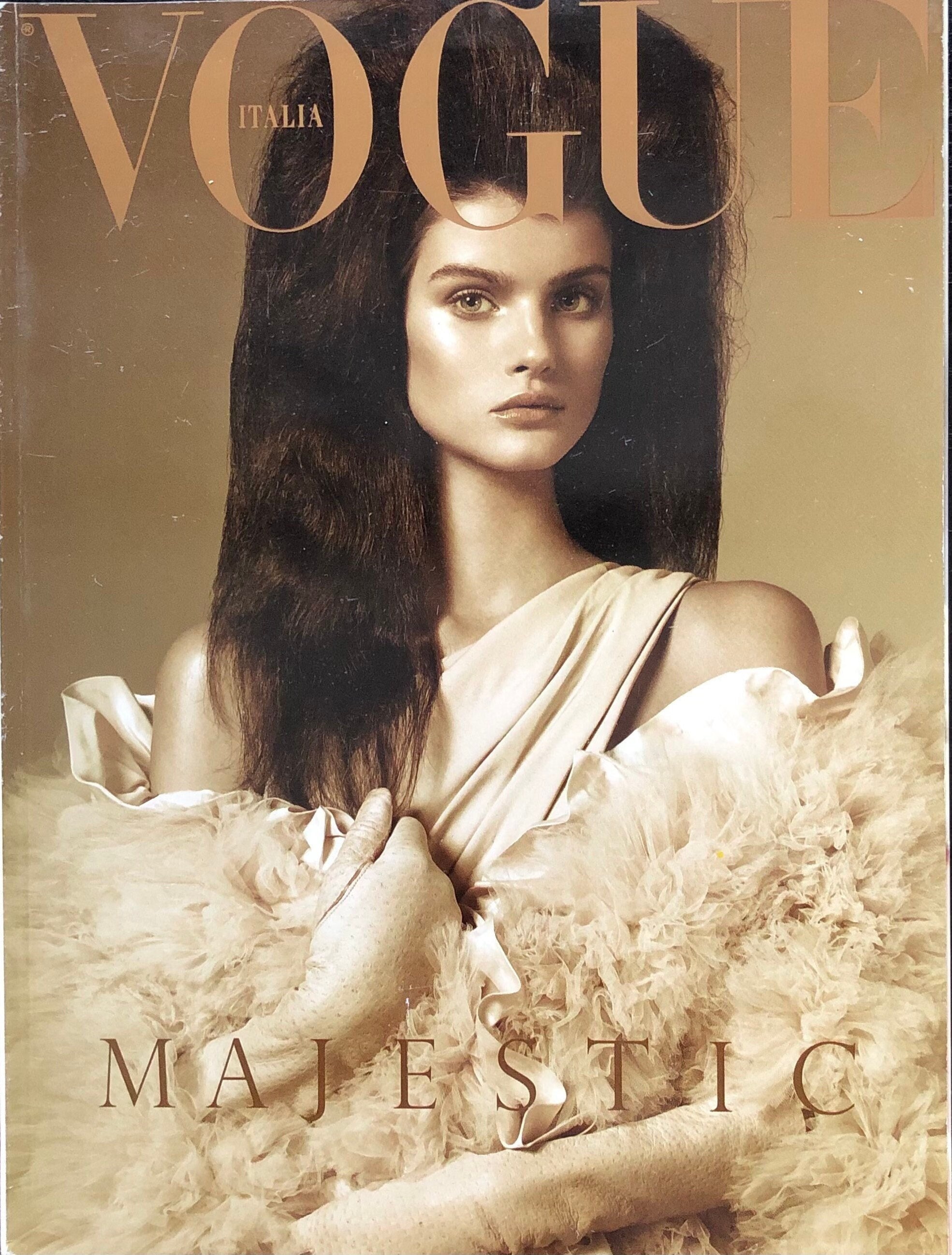 Magazine Vogue Italia cover by Steven Meisel! Valentino Couture