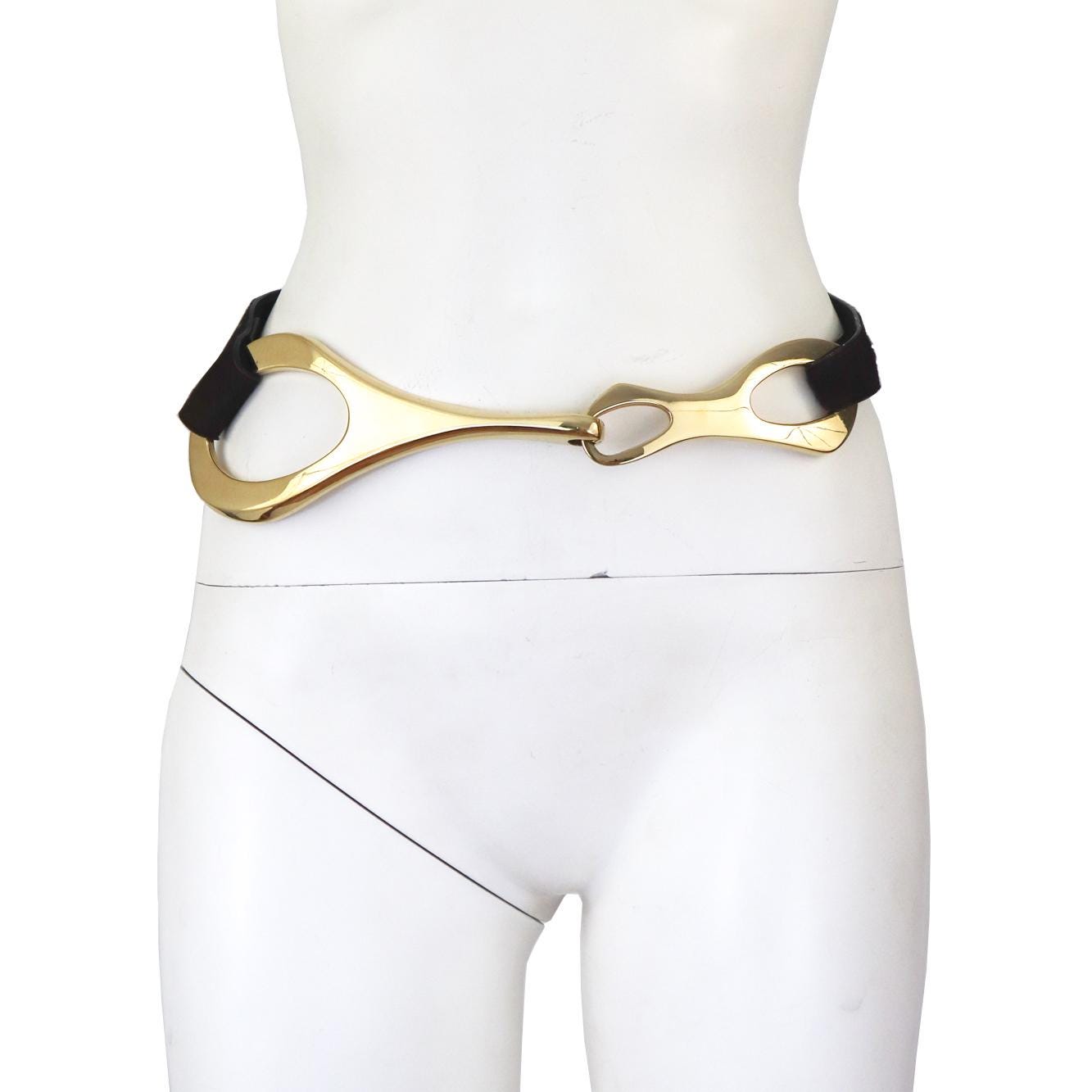 Vintage F/W 1996 Gucci by Tom Ford Iconic Horsebit Pony Fur Belt