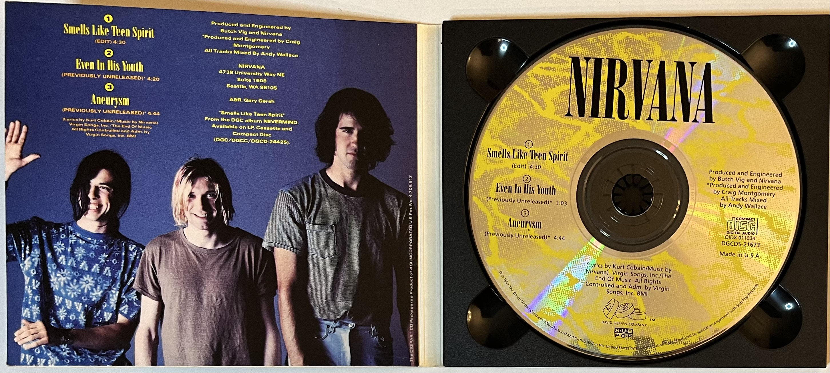 Nirvana – Smells Like Teen Spirit (CD Single) - Etsy 日本
