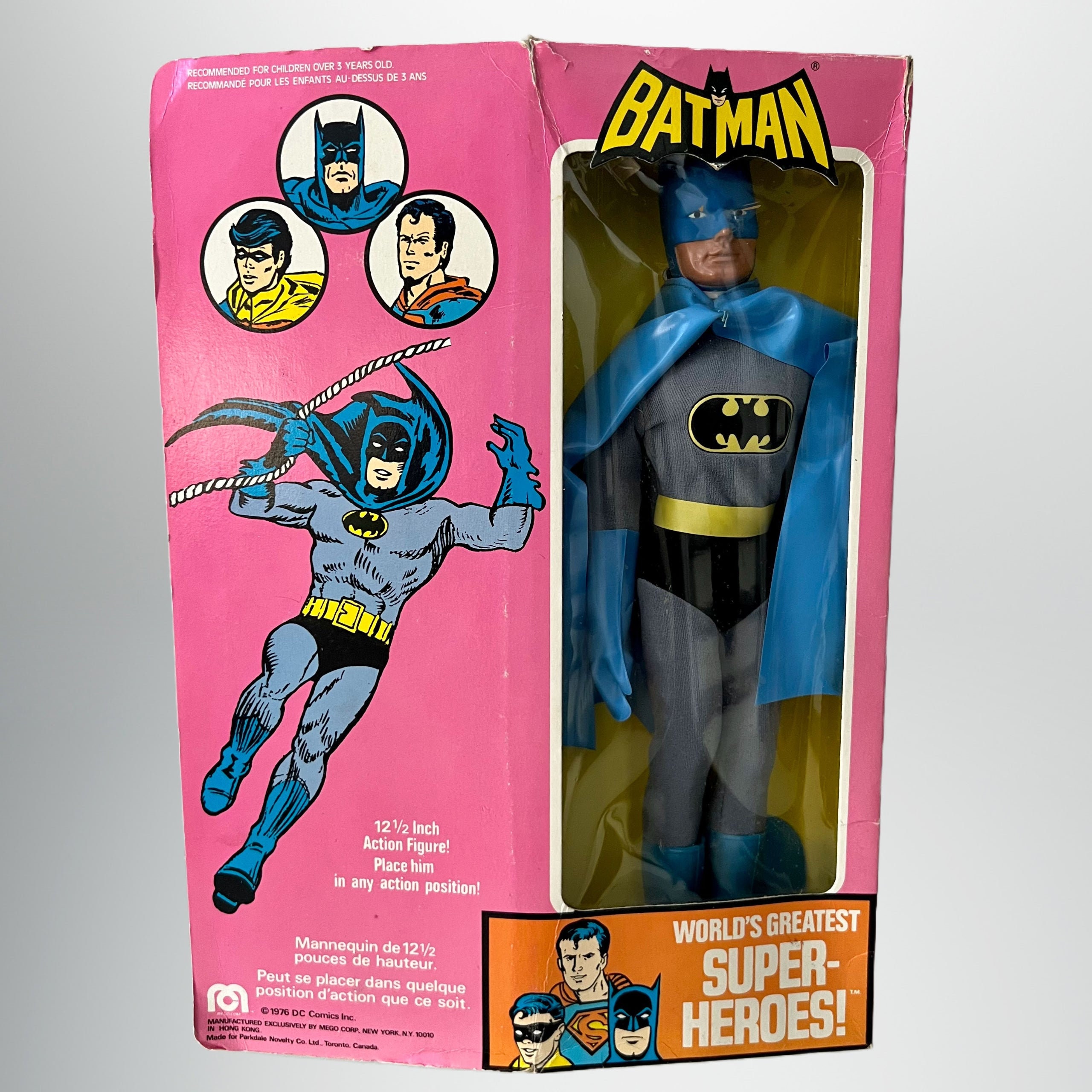 Vintage 1970s Original Batman Mego 12 Inch Action Figure New in