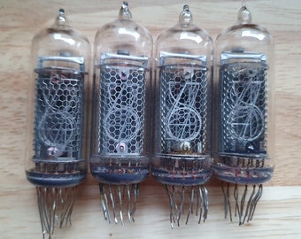 ニキシー管4本入り（12インチ）のセット。ニキシー時計用。テスト済み