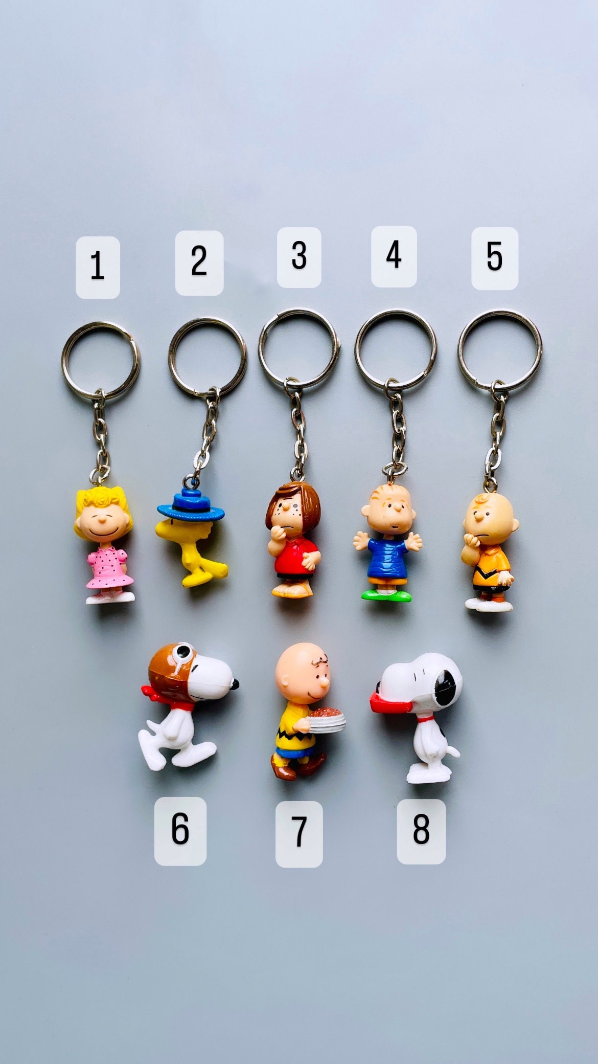 Mini Snoopy Peanuts Keyrings, CHOOSE YOUR OWN, United Feature