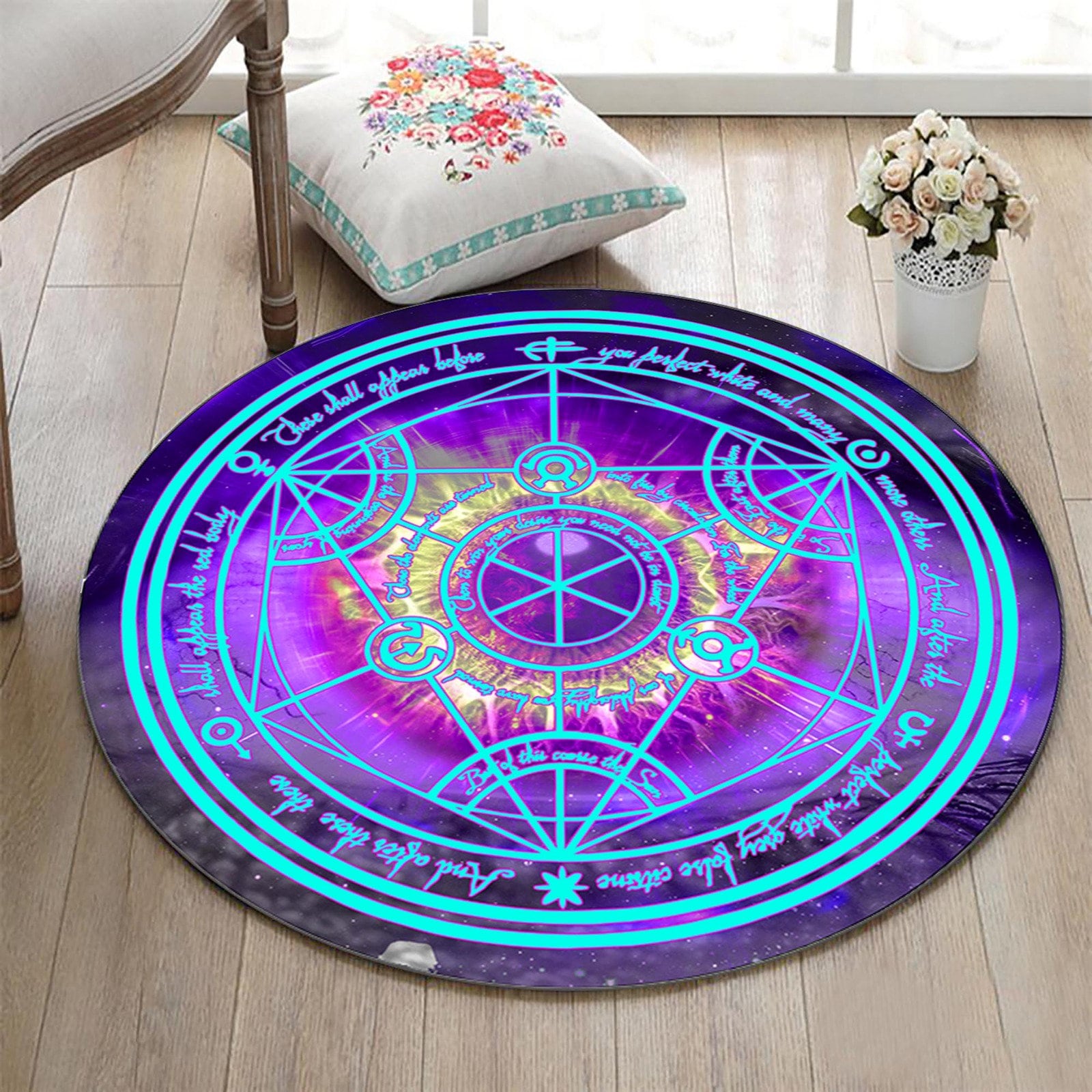 Full Metal Alchemist Rug: Anime Circle, Non-slip Area Carpet - Etsy
