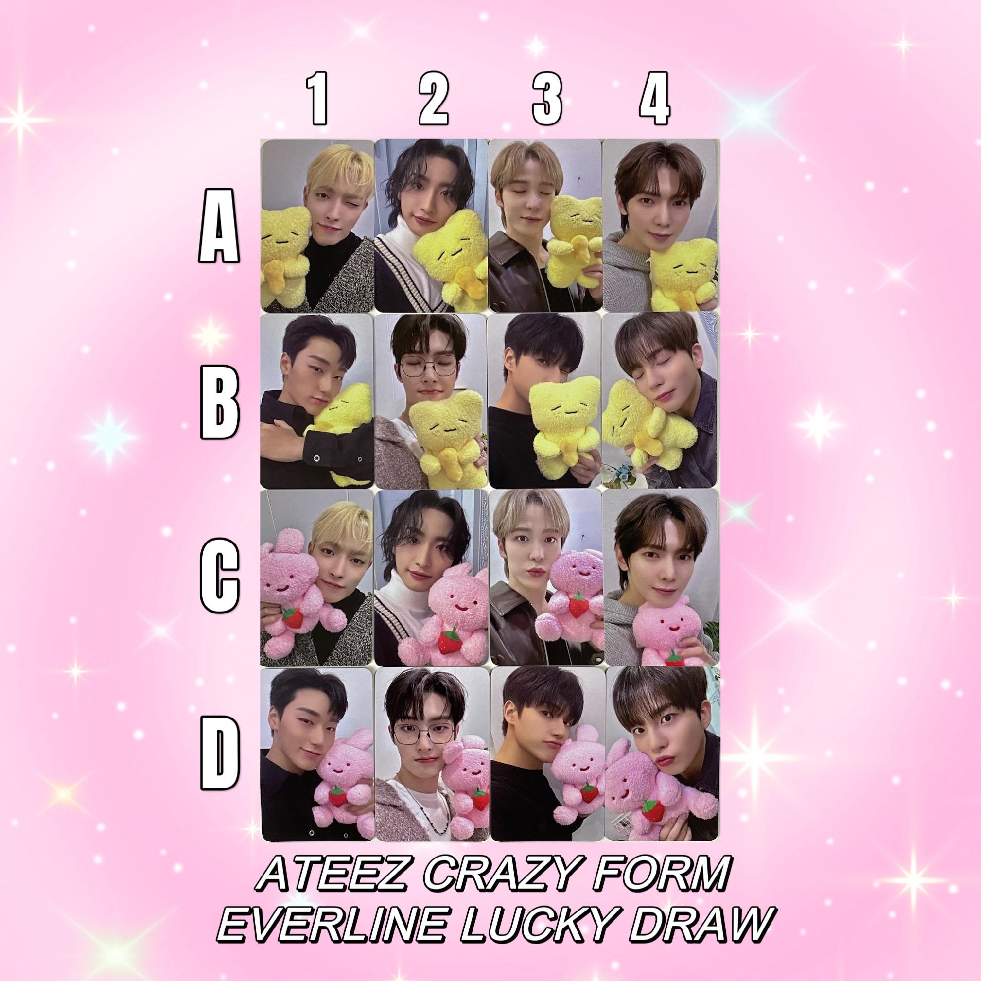 ATEEZ [official] Everline Lucky Draw Crazy Form POB Preorder World