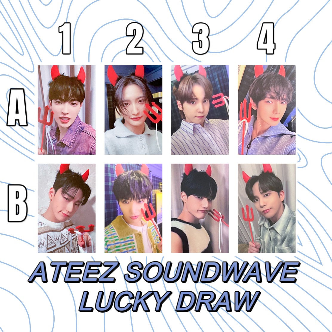 ATEEZ [official] Soundwave 4.0 Lucky Draw Crazy Form Devil San