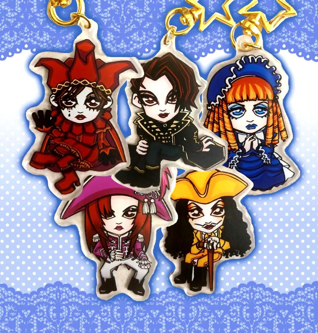 Malice Mizer Gekka No Yasoukyoku Keychains - Etsy