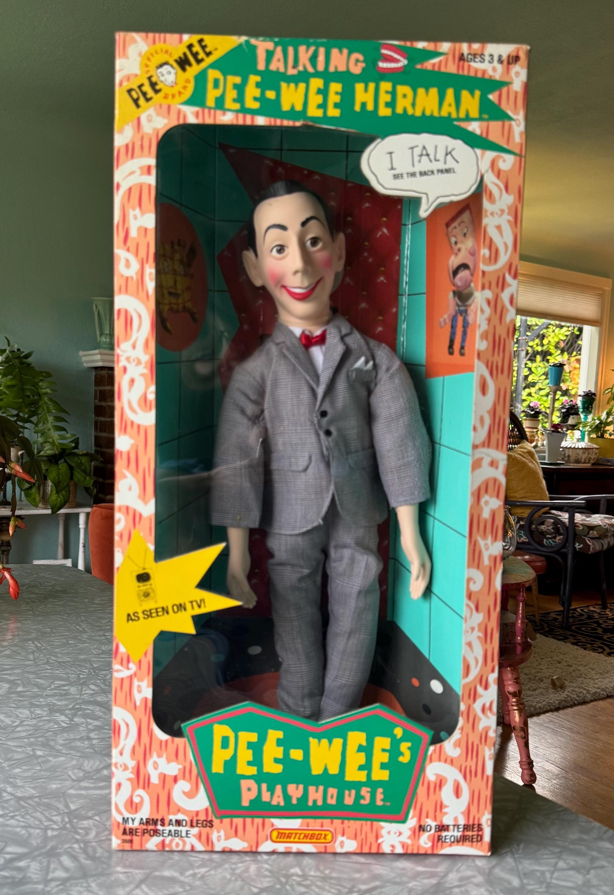 Peewee Herman Talking Doll Mint Condition in Original Box Unopened