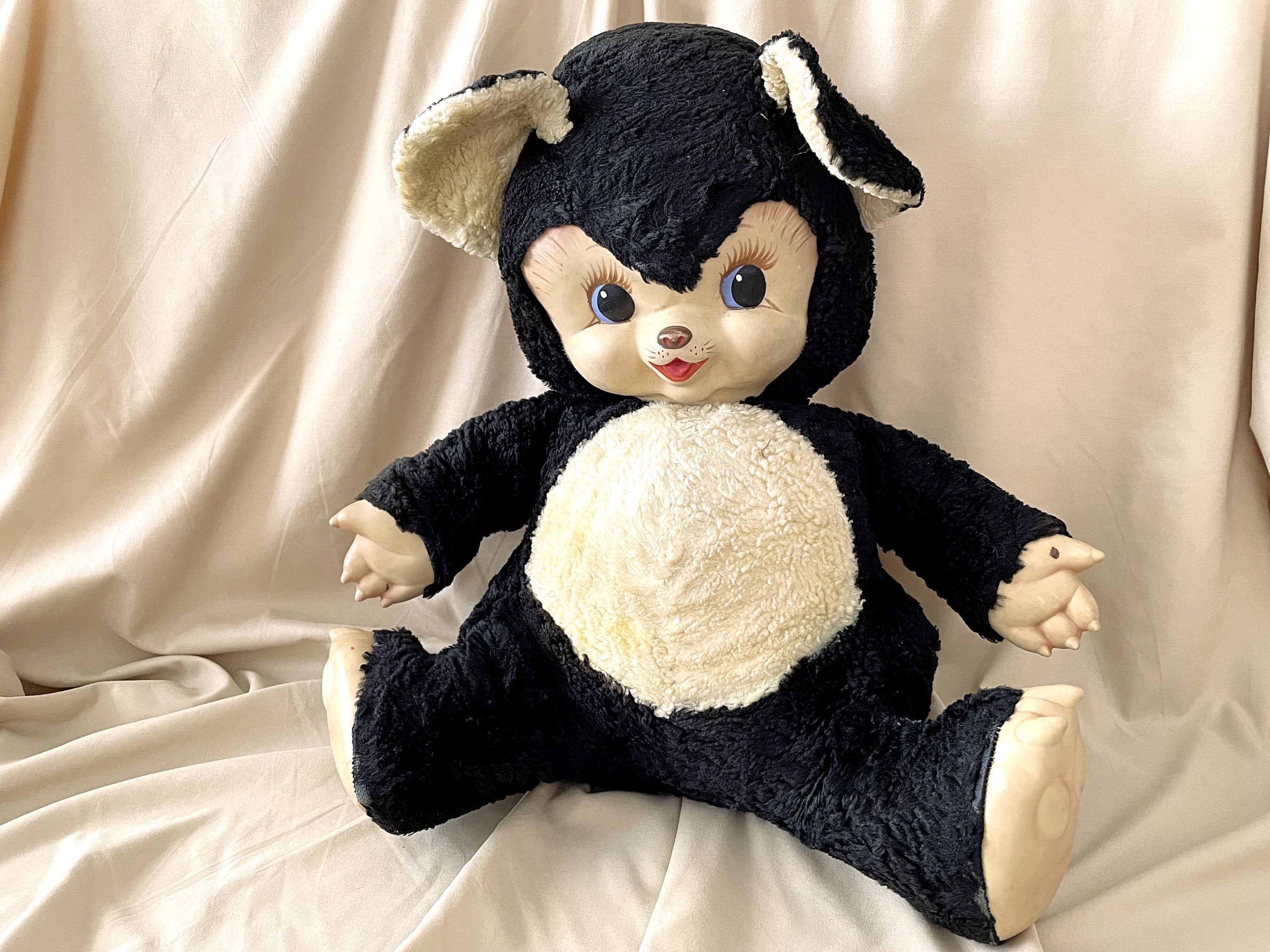 17” Large Stuffed Chubby Tubby Bear With Vinyl Plastic Face by