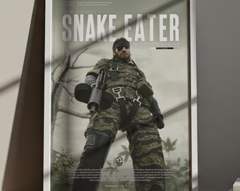 メタルギアソリッド3 スネークイーター 24 x 30インチ ビデオゲーム