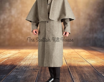 Harris Tweed Greatcoats and Inverness Coats - Etsy