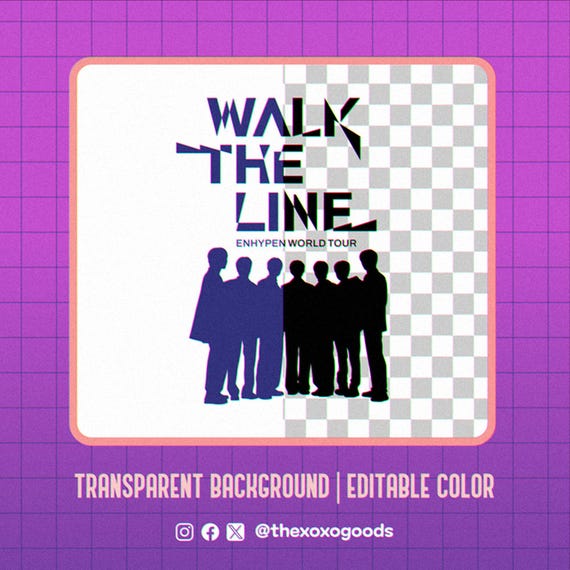 Enhypen Walk the Line World Tour Ai, Eps, Png, Jpg, Svg Printable