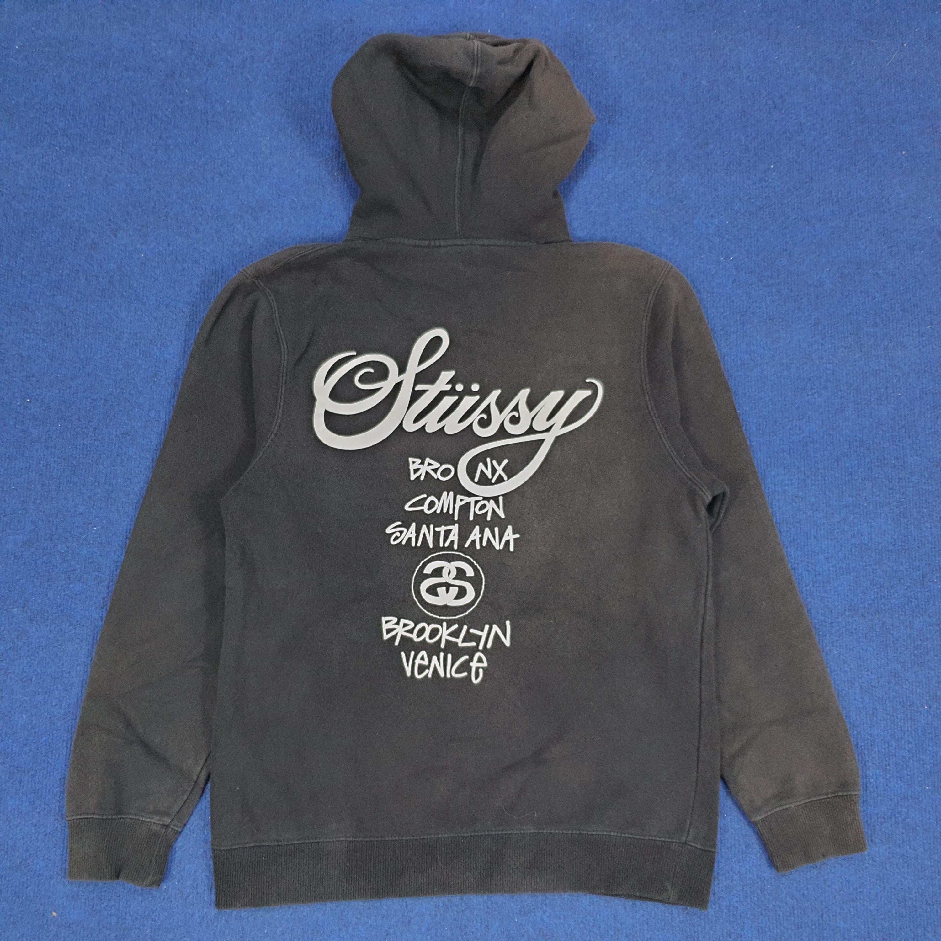 Vintage Stussy Bronx Compton Santa Ana World Tour Hoodie - Etsy