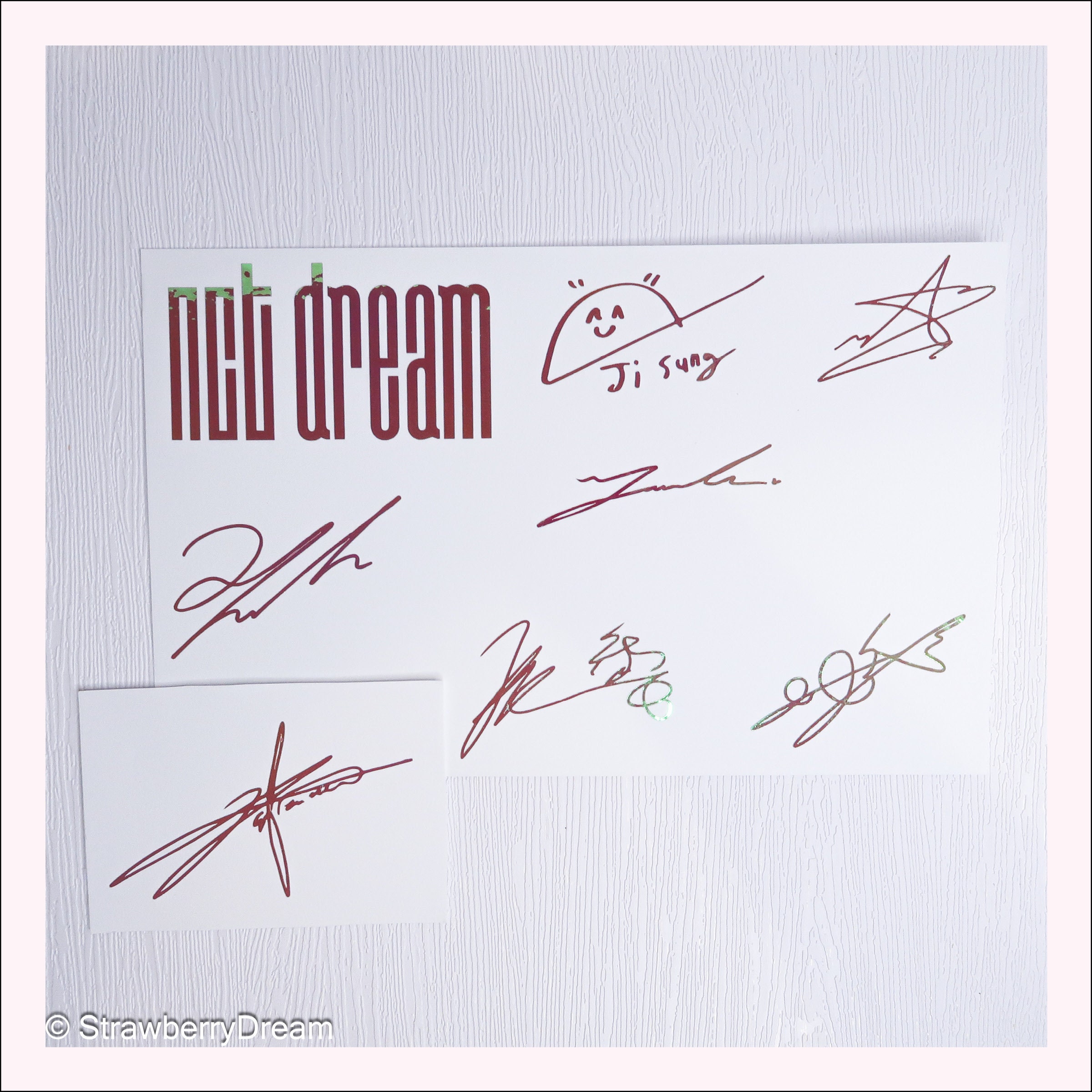 NCT Dream Decals | Logo and Signature | Vinyl Sticker | Mark