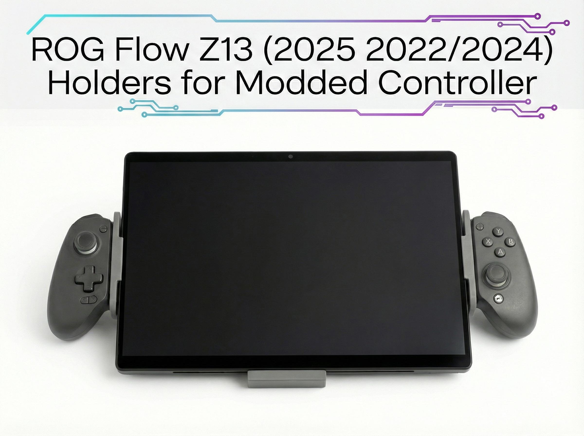 ROG Flow Z13 (2025 2022/2024) 用ホルダー（改造 GAMESIR G8 PLUS、G8