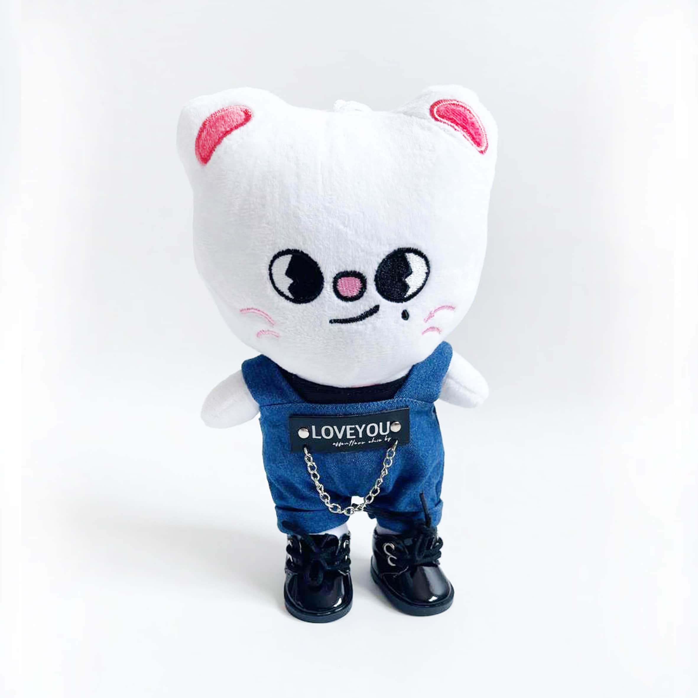 SKzooぬいぐるみ用デニムジャンプスーツ：Stray Kidsファンへのギフト