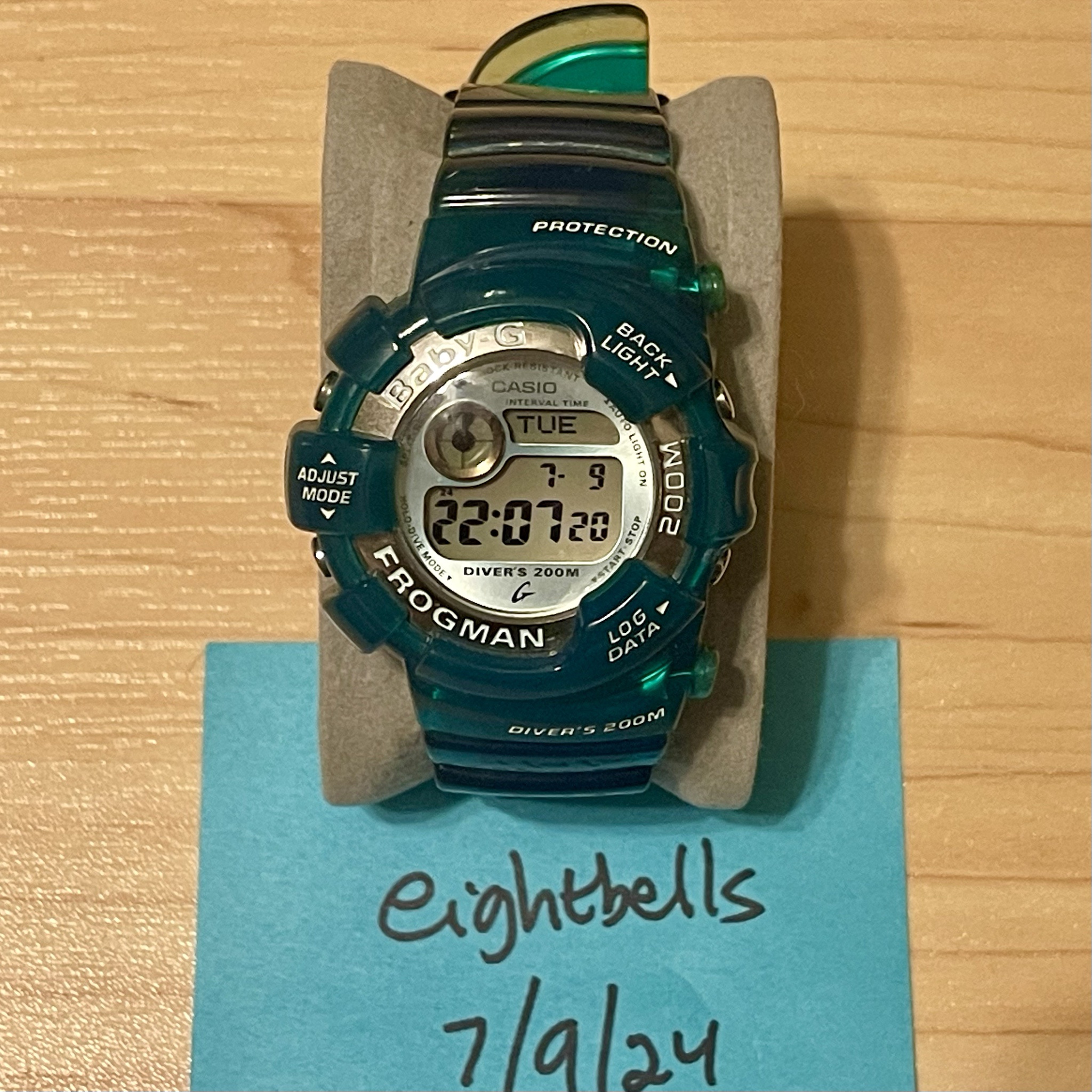 WTS] Casio G-Shock Baby-G Frogman BGW-103 Vintage Green Blue
