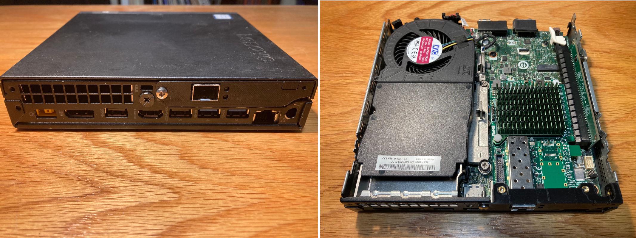 Thinkcentre M920X with GPU and 10gbit nic? (Passive quadro) : r