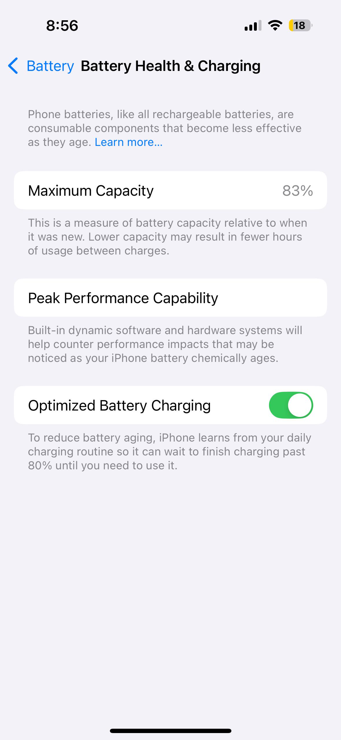 iPhone 14 Proのバッテリーの最大容量が2年で83%になっちゃった : r