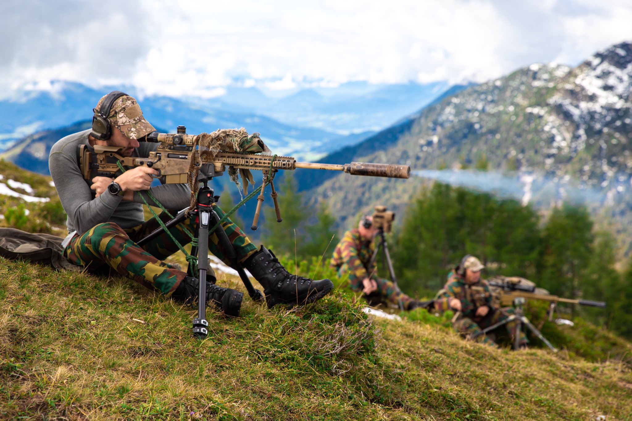 Belgian Special Forces sniper team in International Special
