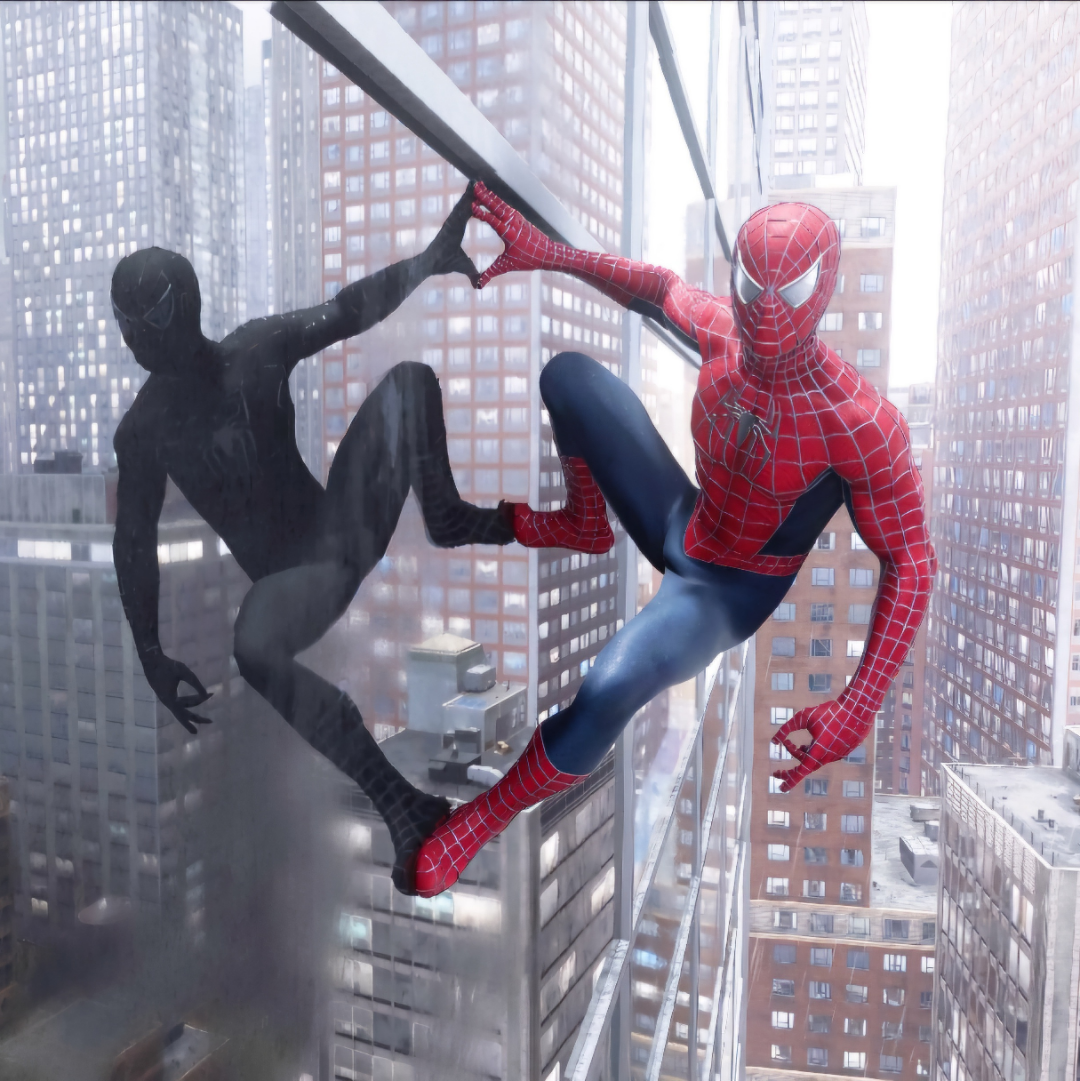 スパイダーマン3のポスターを再現しようとしたんだ : r/SpidermanPS4