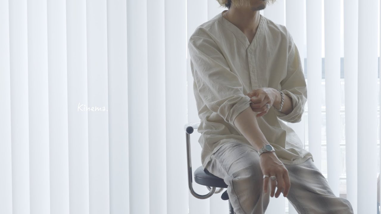 kinema】ピグメント染めのスリーピングシャツと夏用の被り物。 - YouTube