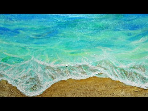 砂浜の海】#油彩画 #芸術 #油絵 #絵 #アート #oilpainting #oil