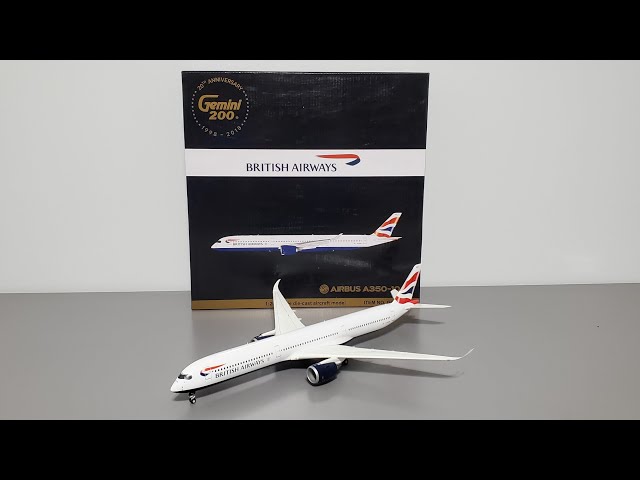 Gemini 200 British Airways Airbus A350 [G-XWBA] Model Airplane