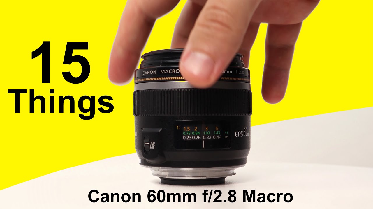 15 Things About The Canon EF-S 60mm f/2.8 USM Macro Lens - YouTube