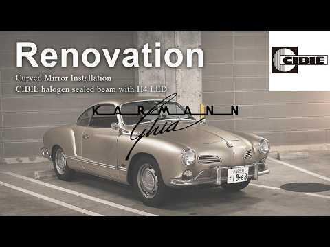 Replacing Mirror & Sealed beam Light | Volkswagen Karmann Ghia