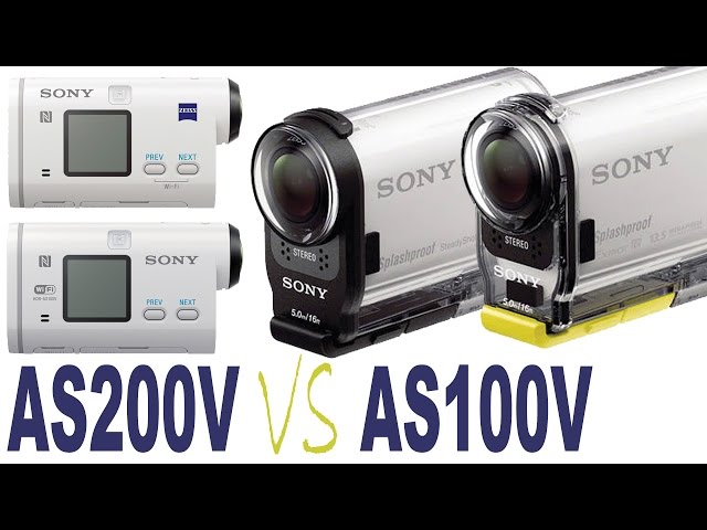 Sony Action Cam HDR-AS200V vs HDR-AS100V (Spec comparison) - YouTube