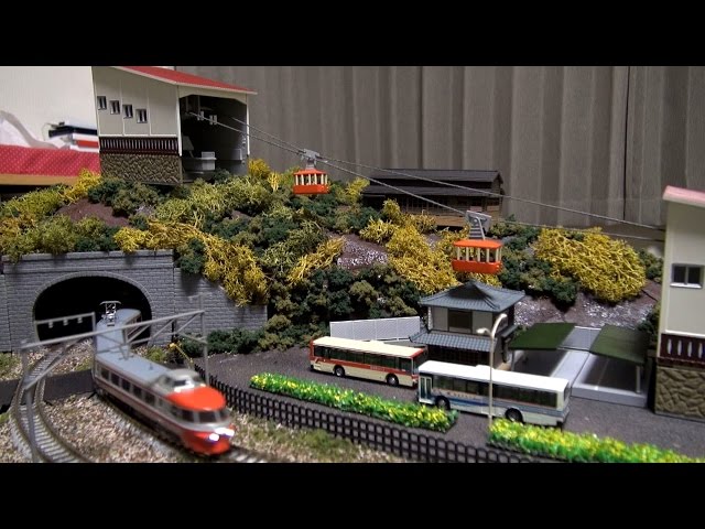 トミーテック ジオラマコレクション ロープウェイ - YouTube