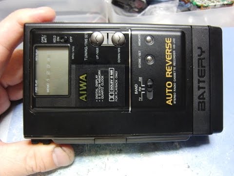 AIWA 1988年 ポータブルカセットレコーダー HS-J20 - YouTube