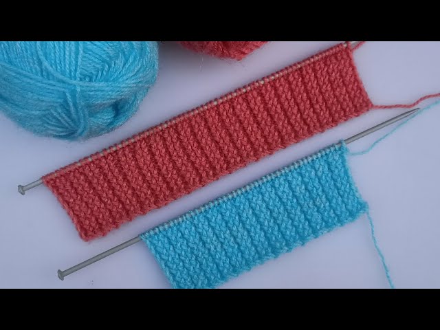 Easy And New Border Knitting Pattern For Cardigan Border - YouTube