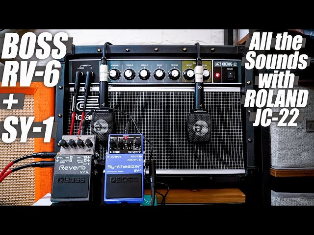 BOSS RV-6 Reverb + SY-1 Synthesizer | ROLAND JC-22 Amp // ALL