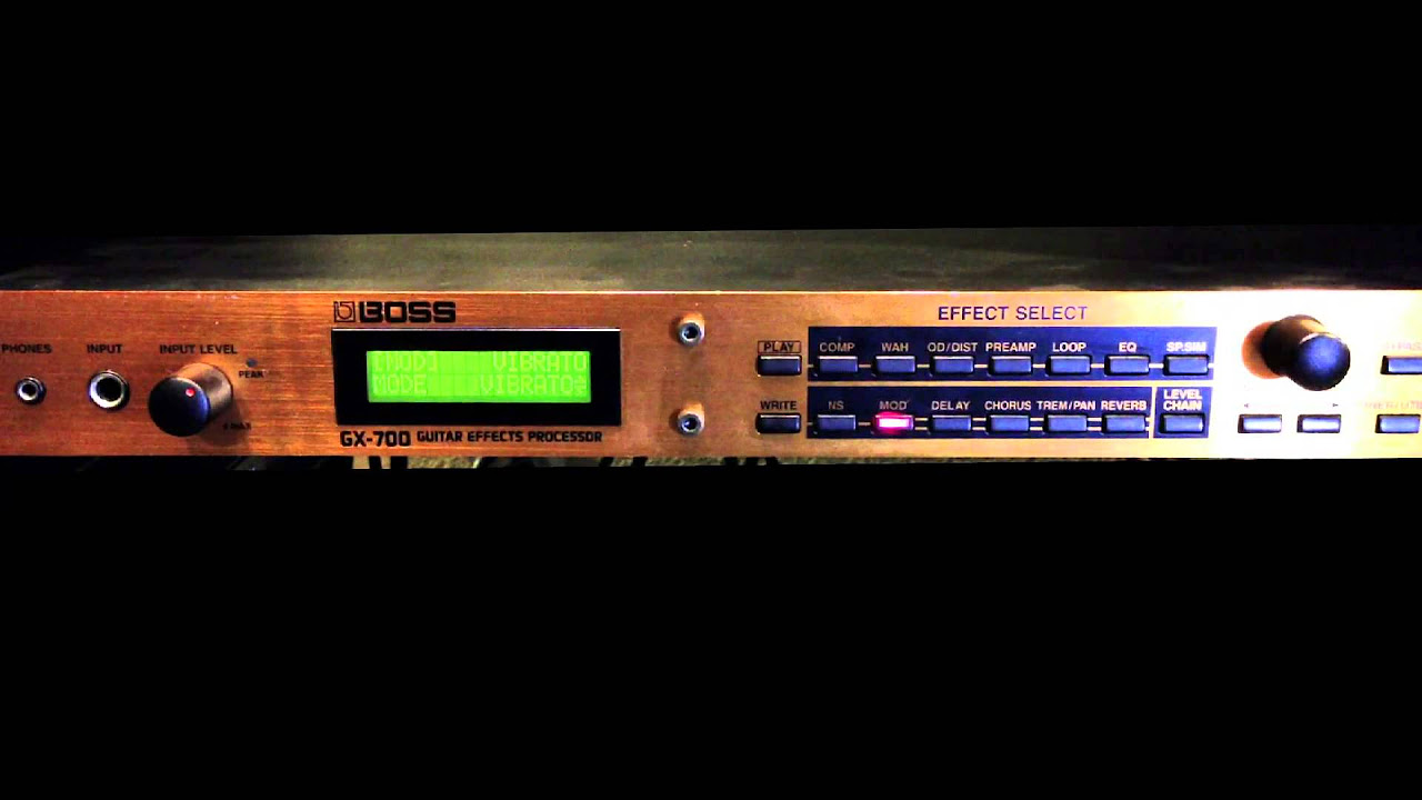 Boss GX-700 Guitar Effects Processor - YouTube