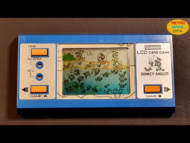 LCD Game / Handheld, Gakken Donkey Angler / fishing GAMEPLAY - YouTube