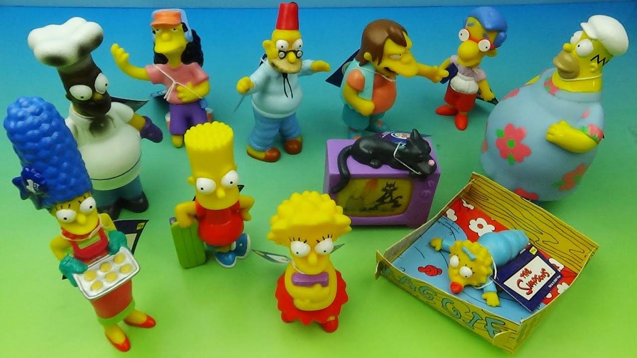 2001 THE SIMPSONS set of 11 BURGER KING COLLECTIBLE MINI FIGURES