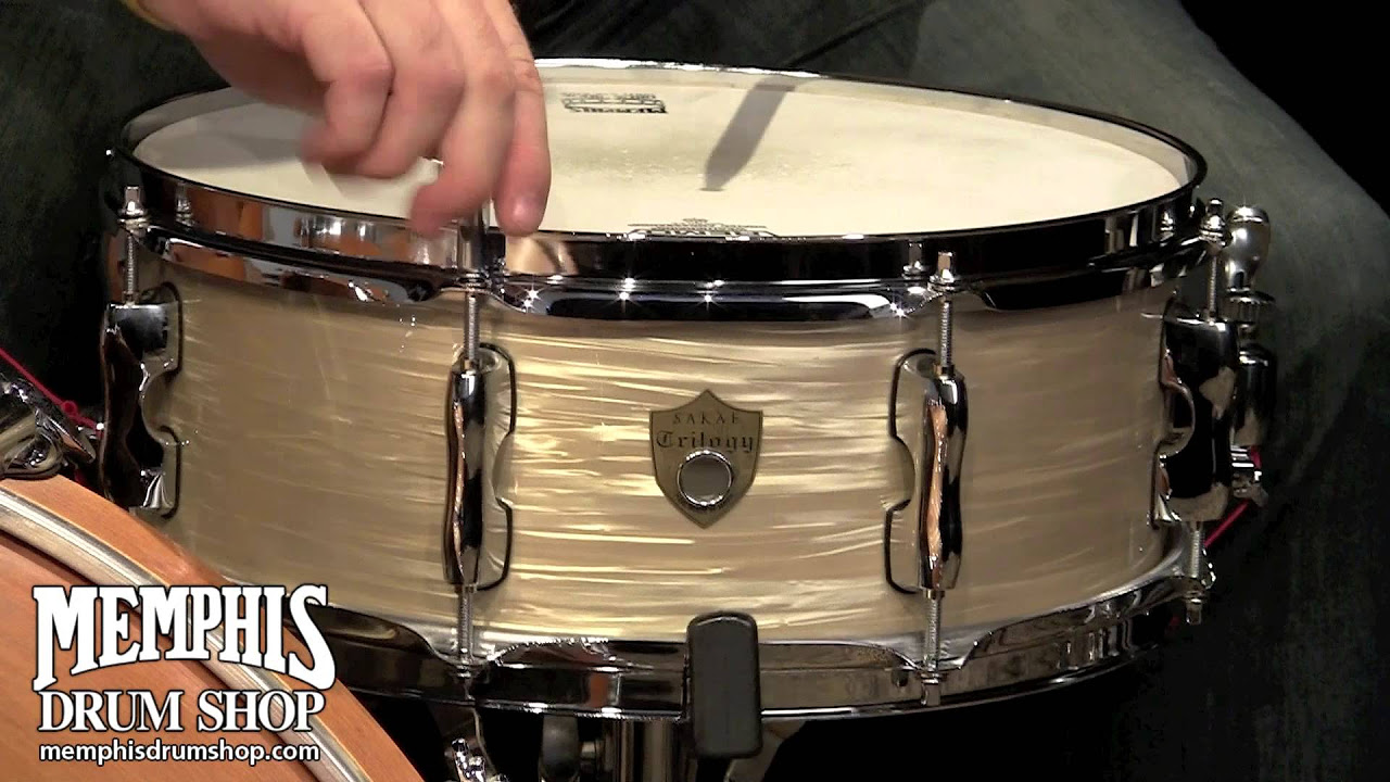 Sakae 14 x 5.5 Trilogy Snare Drum - Vintage Club Oyster - YouTube