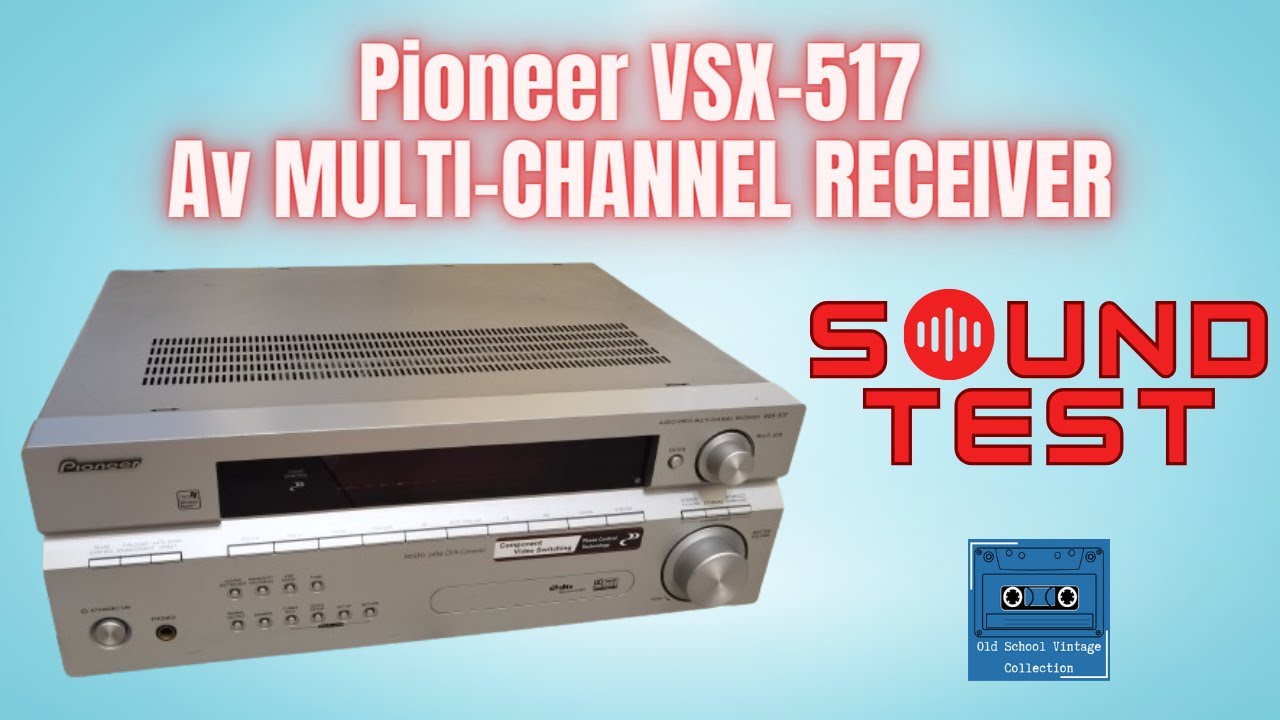 Pioneer VSX-517 AV Receiver Sound Test - YouTube