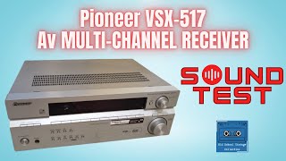 Pioneer VSX-517 AV Receiver Sound Test - YouTube