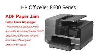 How to fix HP Printer ADF Paper Jam - YouTube